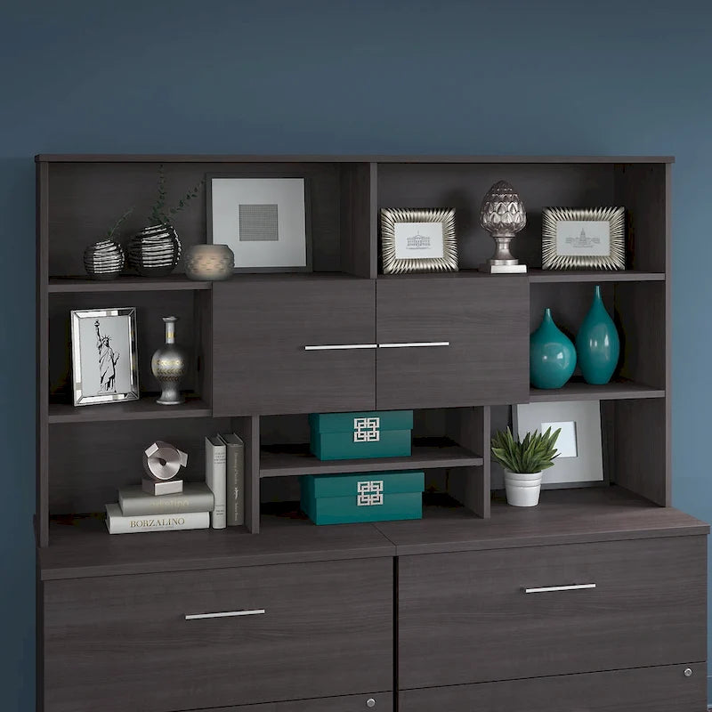 Wood Desk Hutch by