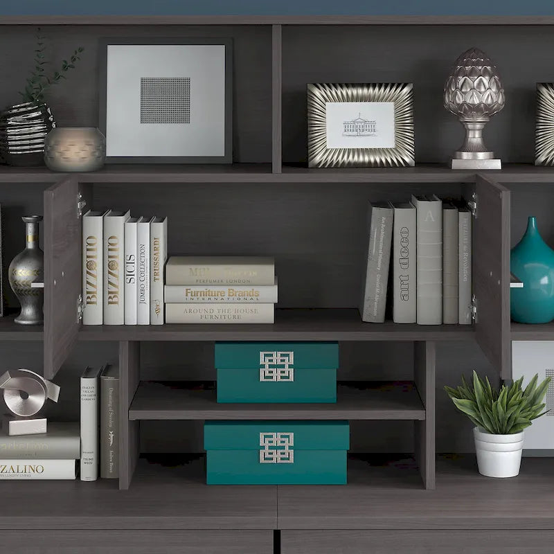 Wood Desk Hutch by