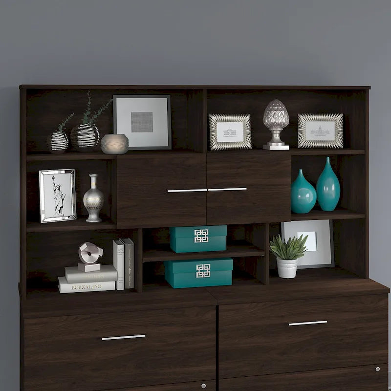 Wood Desk Hutch by