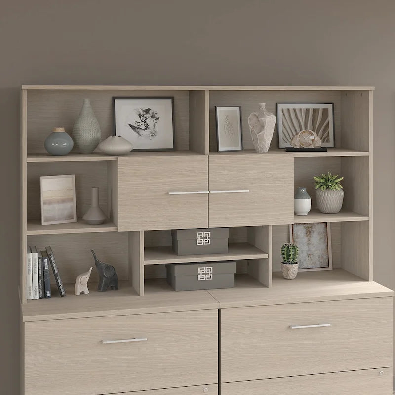 Wood Desk Hutch by