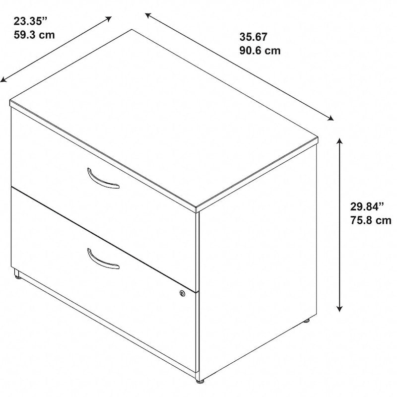 2 Drawer Lateral File Cabinet