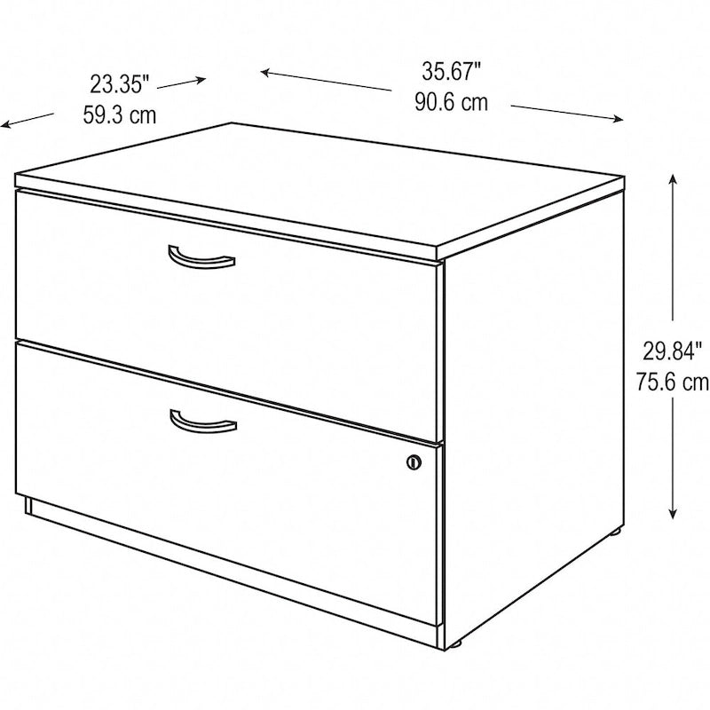 2 Drawer Lateral File Cabinet