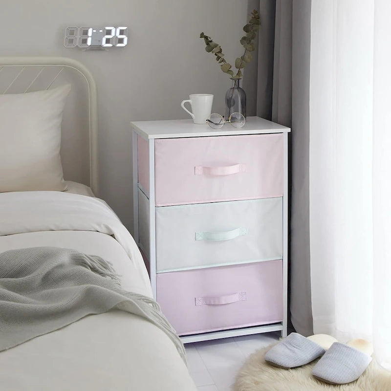 Urban Lifestyle 3 Tier Fabric Drawer Storage Cart