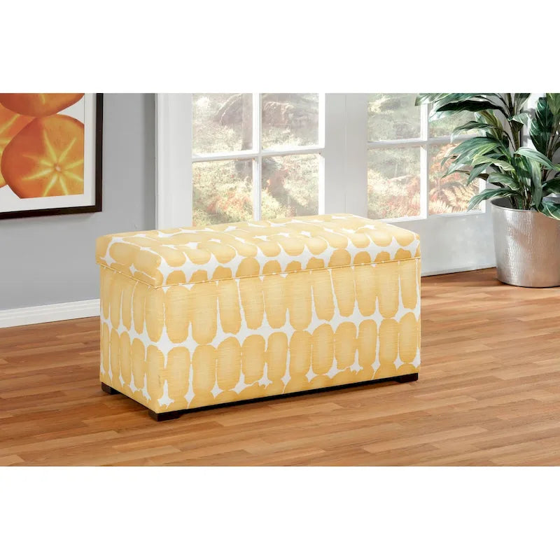 Upholstered Storage Ottoman Bench