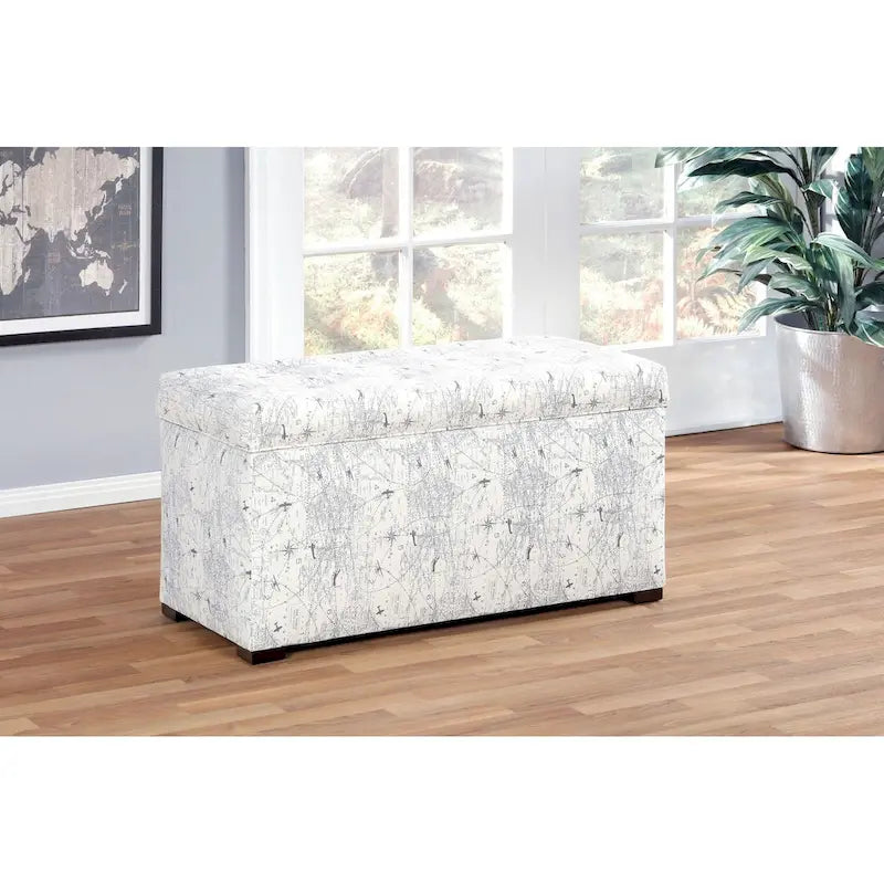 Upholstered Storage Ottoman Bench