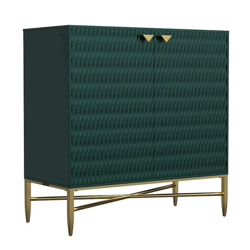 31.5-Inch 2 Door Sideboard Locker Media Storage Cabinet/Buffet