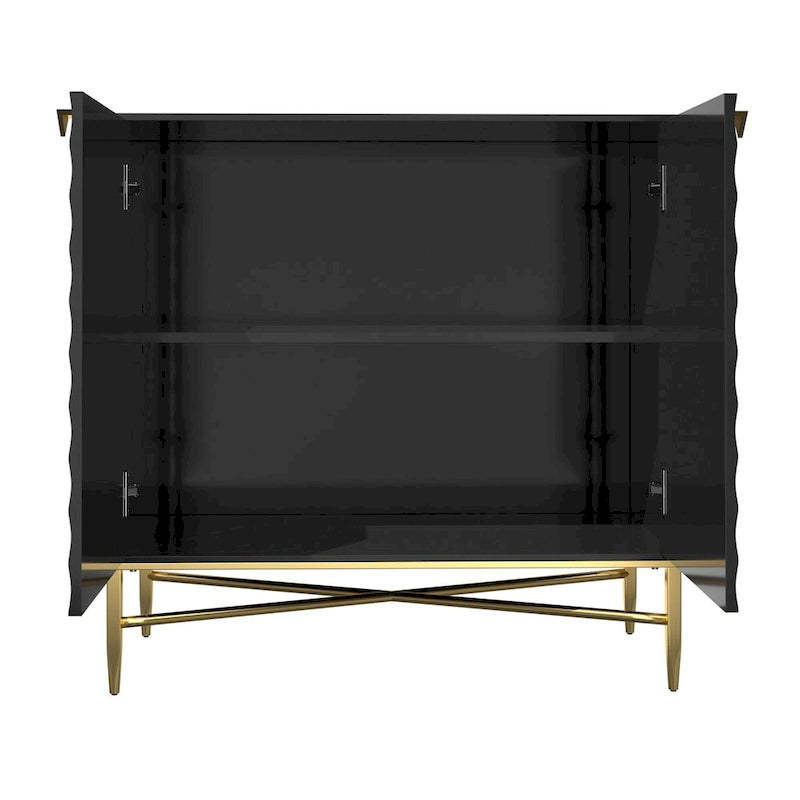 31.5-Inch 2 Door Sideboard Locker Media Storage Cabinet/Buffet