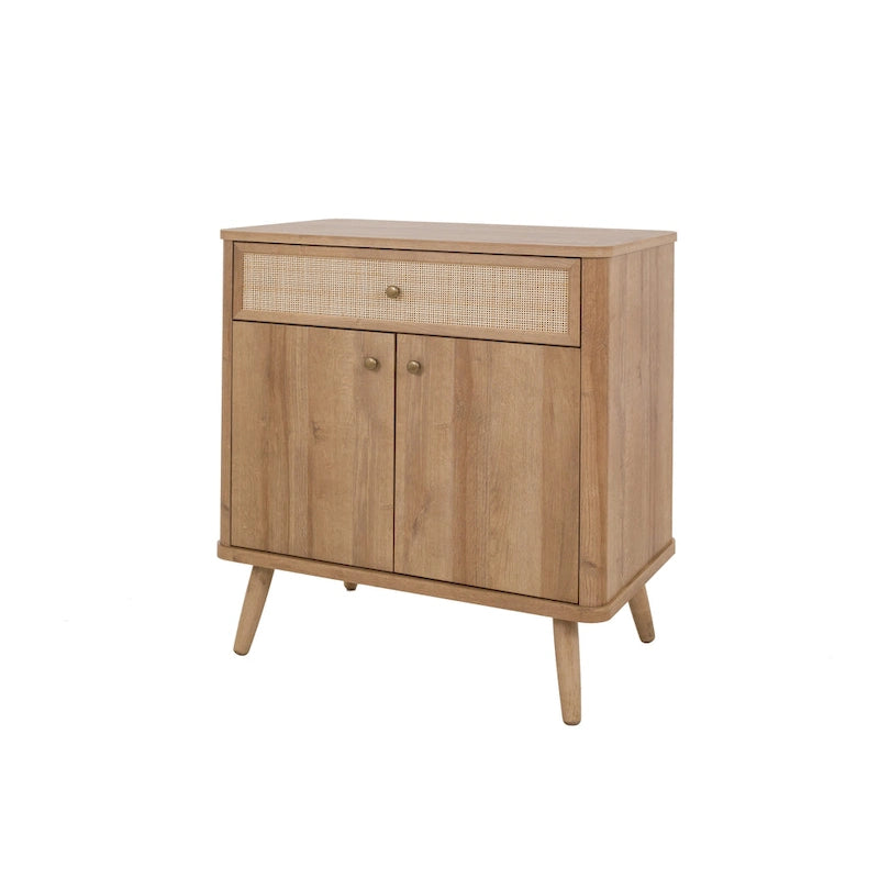 Rattan Small Cabinet 1 Drawer 2 Doors