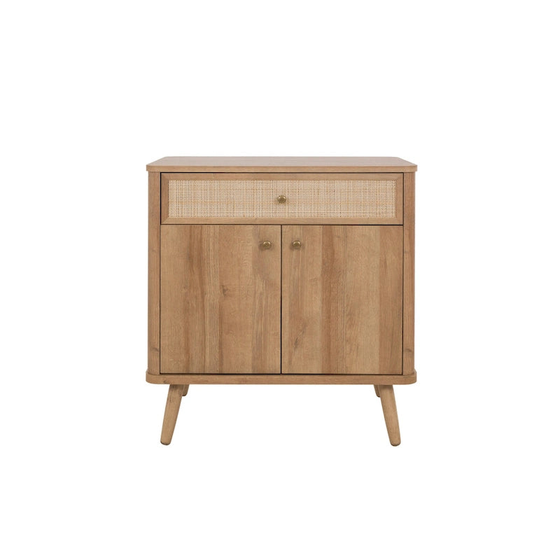 Rattan Small Cabinet 1 Drawer 2 Doors