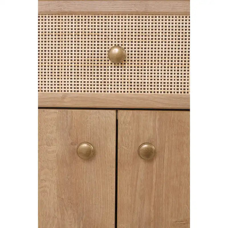 Rattan Small Cabinet 1 Drawer 2 Doors