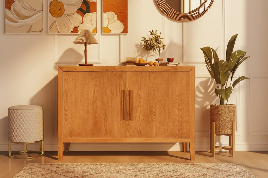 Wooden Cabinet with 2 Doors