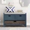 Entryway storage bench for changing shoes