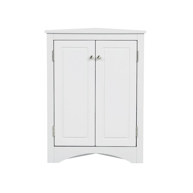 Triangle Bathroom Storage Cabinet with Adjustable Shelves