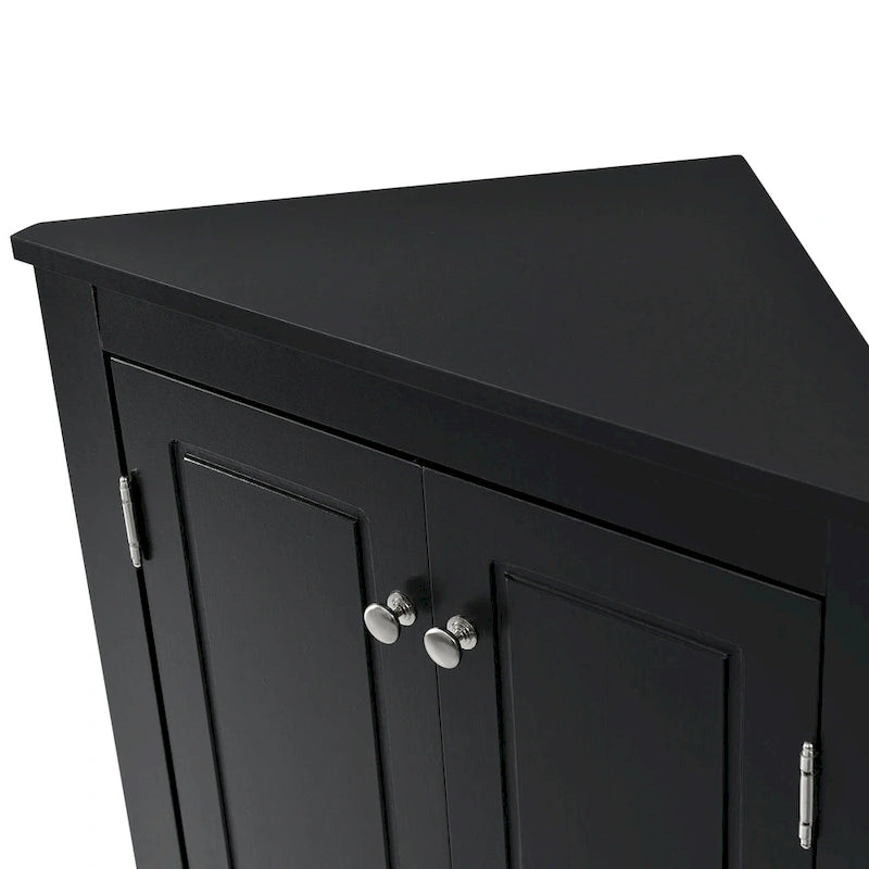 Triangle Bathroom Storage Cabinet with Adjustable Shelves