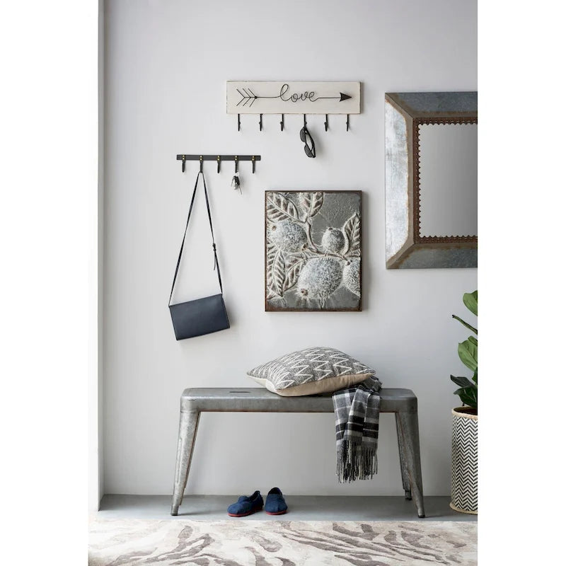 Metal Entryway Bench