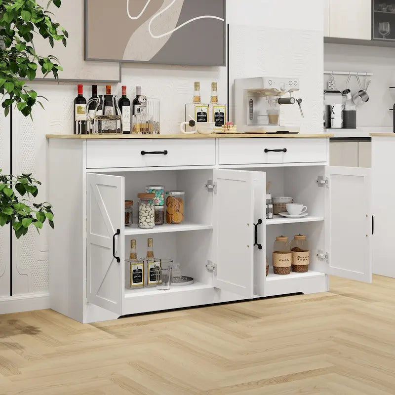 Large farmhouse-style sideboard