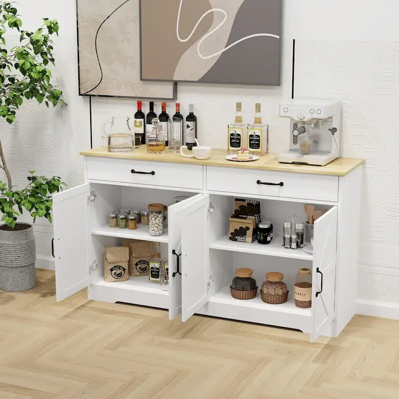 Large farmhouse-style sideboard