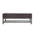 Rattan Storage Bench