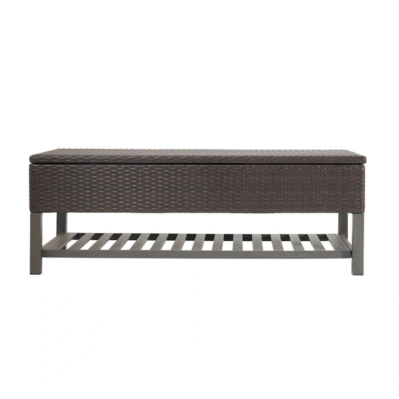 Rattan Storage Bench