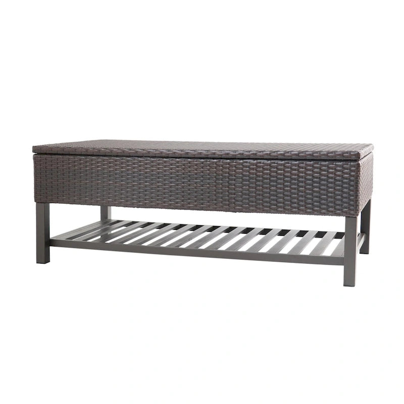 Rattan Storage Bench