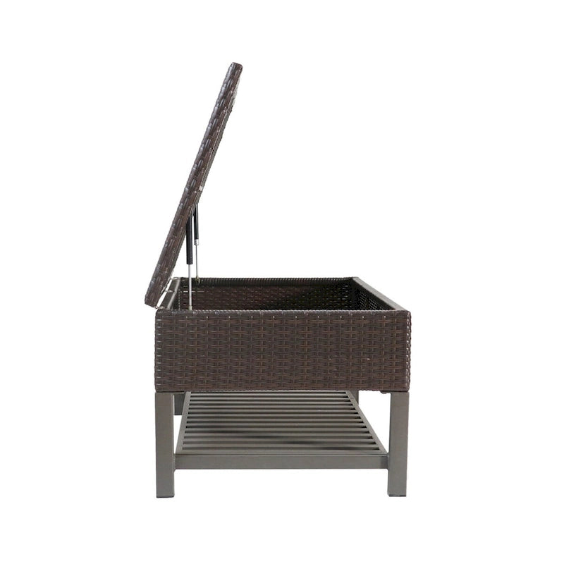 Rattan Storage Bench