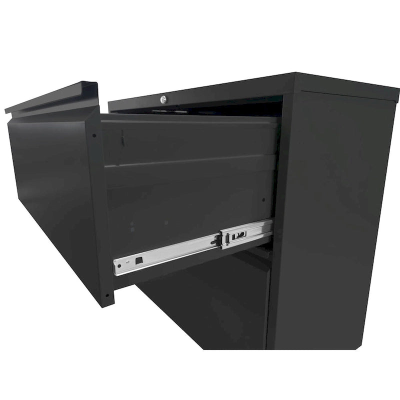 2-Drawers 14. W Metal Vertical File Cabinet with Lock Office Home Vertical File Cabinet for A4 Legal/Letter Size