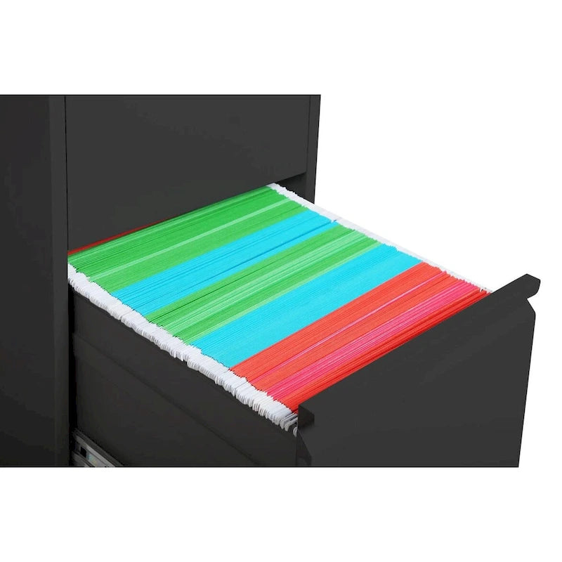 2-Drawers 14. W Metal Vertical File Cabinet with Lock Office Home Vertical File Cabinet for A4 Legal/Letter Size