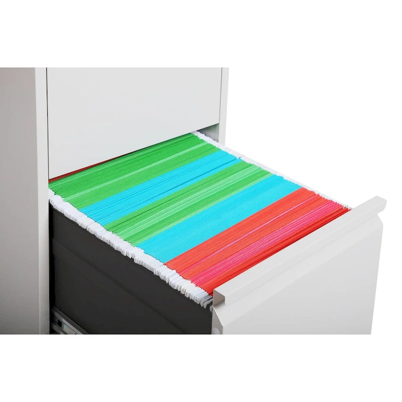 2-Drawers 14. W Metal Vertical File Cabinet with Lock Office Home Vertical File Cabinet for A4 Legal/Letter Size