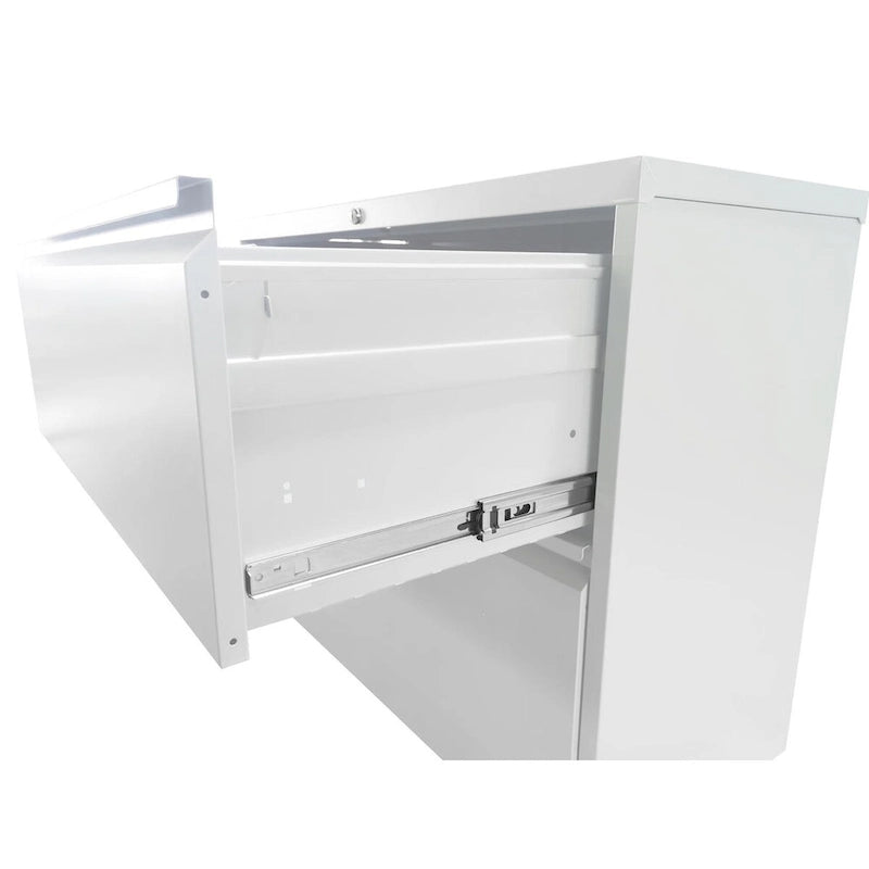 2-Drawers 14. W Metal Vertical File Cabinet with Lock Office Home Vertical File Cabinet for A4 Legal/Letter Size