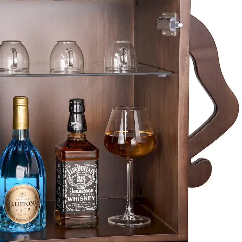 Robot-shaped wooden storage cabinet