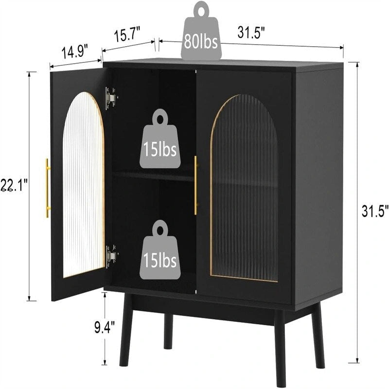 Decorative kitchen storage cabinet